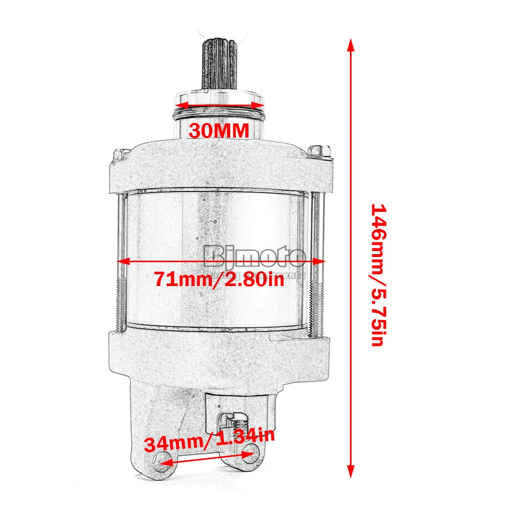 Motorrad-Anlasser für Honda CRF450 CRF450R CRF450RX CRF450RWE CRF 450 RX Enduro CRF250 CRF250R CRF250RX 2019-2022 – Detail 8