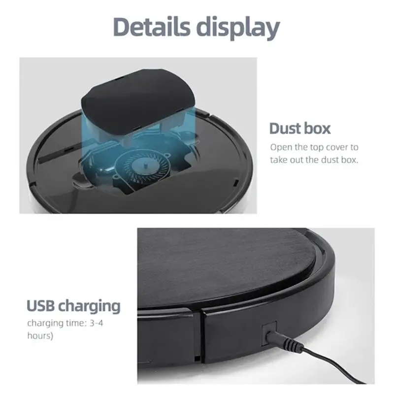 A76G-Ideal For Daily Cleaning Solution Intelligent Sweeping Robot With Water Tank Low Noise Anti-Tangle