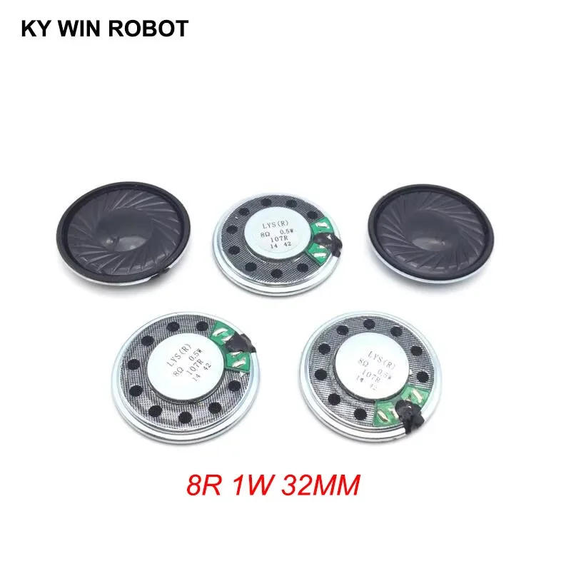 5 ピース/ロット新しい超薄型スピーカー 8 オーム 0.5 ワット 0.5 ワット 8R スピーカー直径 32 ミリメートル 3.2 センチメートル厚さ 5.2 ミリメートル