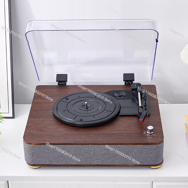 New vinyl record player ruby head retro style old style phonograph desktop living room wooden bluetooth speaker