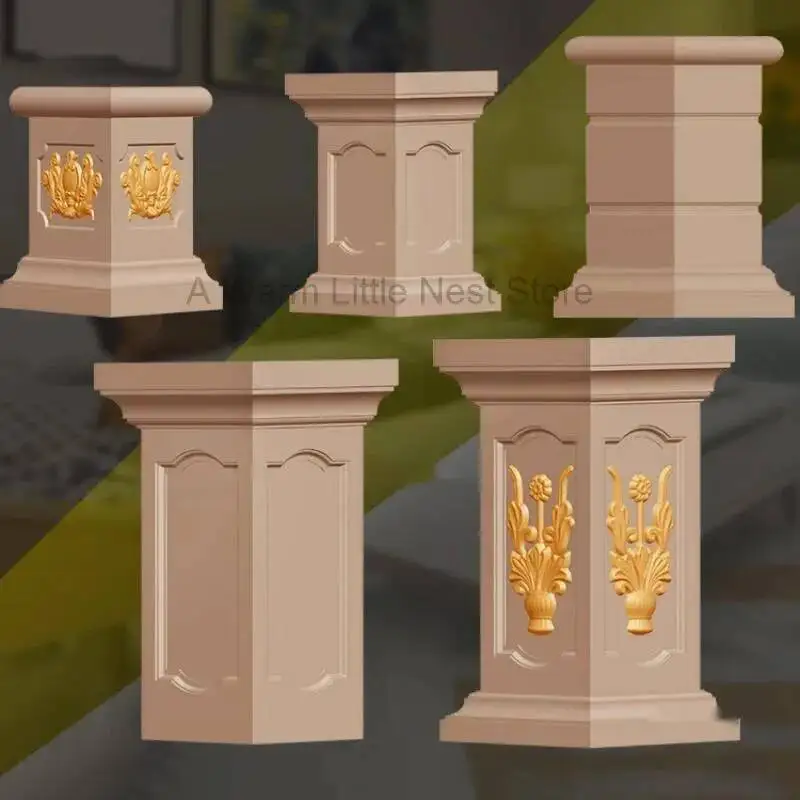 European Roman Square Garden Pier Molds Column Decoration Railing Column Pier Square Column Base Villa Balcony Large Pier Mold M