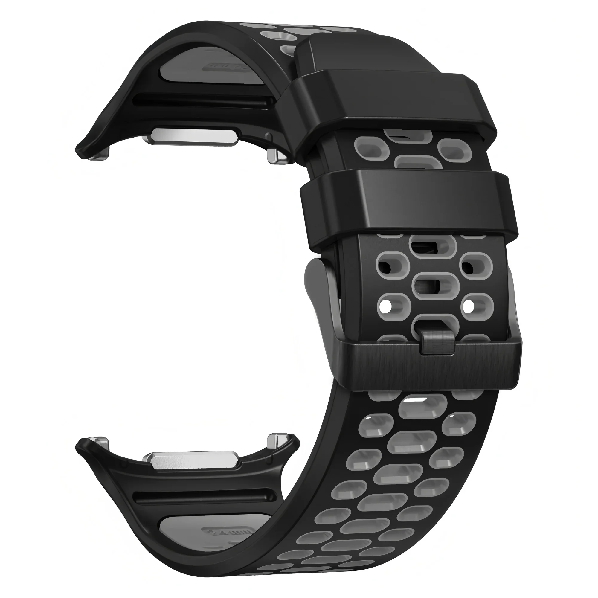 Двухцветный ремешок для часов для Samsung Galaxy Watch Ultra 47 мм, ремешок для Samsung Watch Ultra Sport, силиконовый ремешок, браслет, ремень