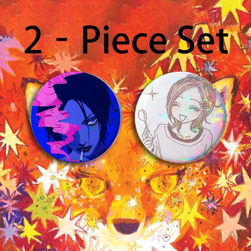 N-NANA Button Pin Single Pack Anime Merch for Ita Bags Badge Collectible Buttons