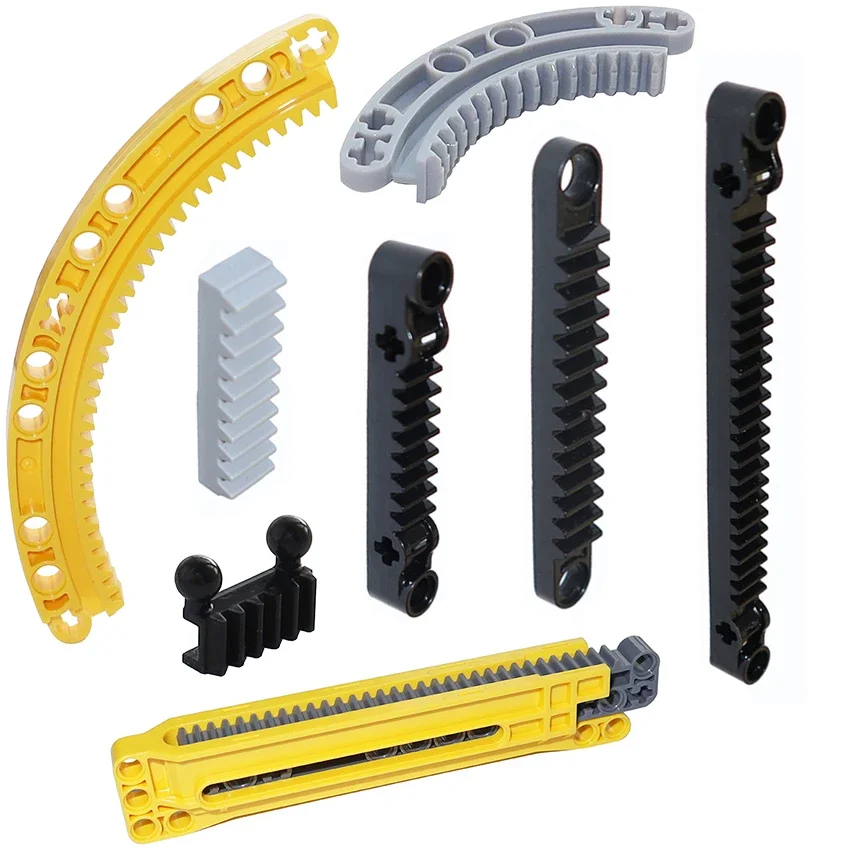 Technical Gear Rack High-tech Building Blocks 3743 87761 6630 64781 24121 18940 18942 6574 78442 DIY Bricks MOC Parts