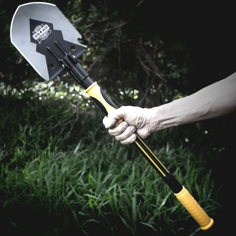 

Multi-functional Outdoor Shovel Folding Sturdy Anti-slip Handle Camping Shovel Adjustable Removable Outdoor Survival Tools