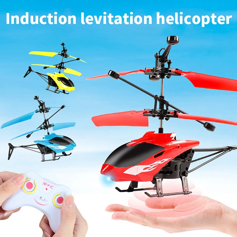 Two-Channel Suspension RC Helicopter Drop-resistant Induction Suspension Aircraft Charging Light Aircraft Kids Toy Gift for Kid