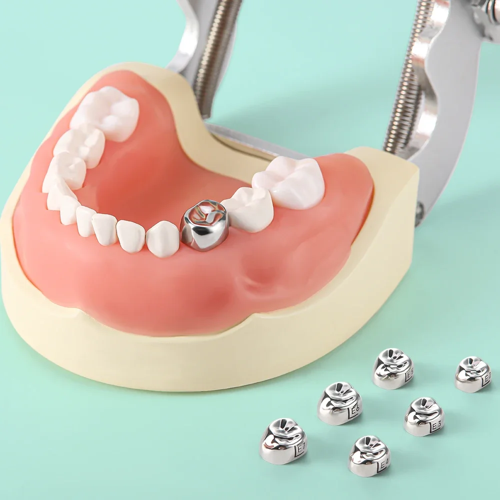 

Kids Dental Crown Kit - Stainless Steel Primary Molar Crowns, Pediatric Temporary Teeth Crowns for Children - Dentist Supply
