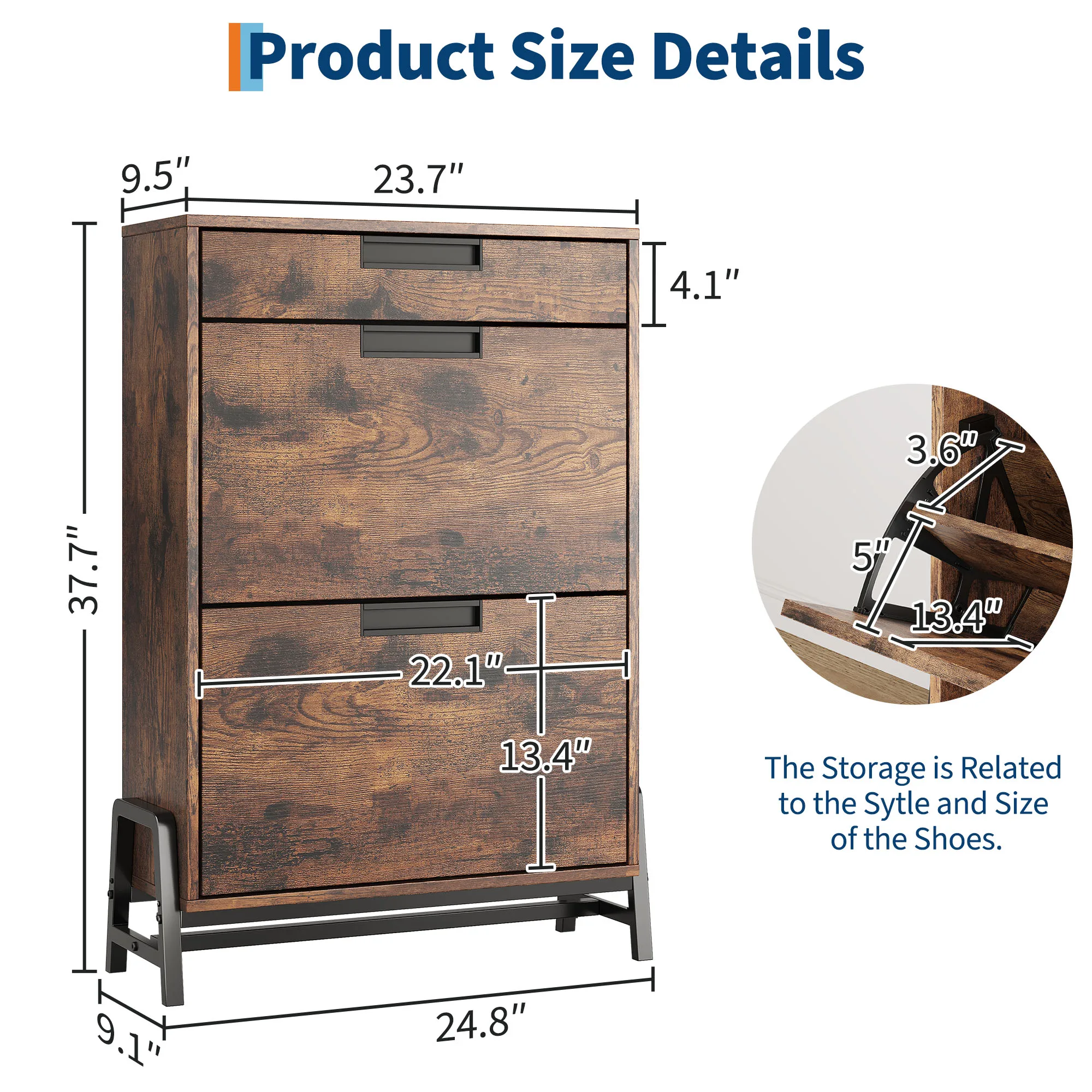 Schoenenkast met opklapbare la - Shoe Rack Cabinet Narrow Entryway recensie en prijs