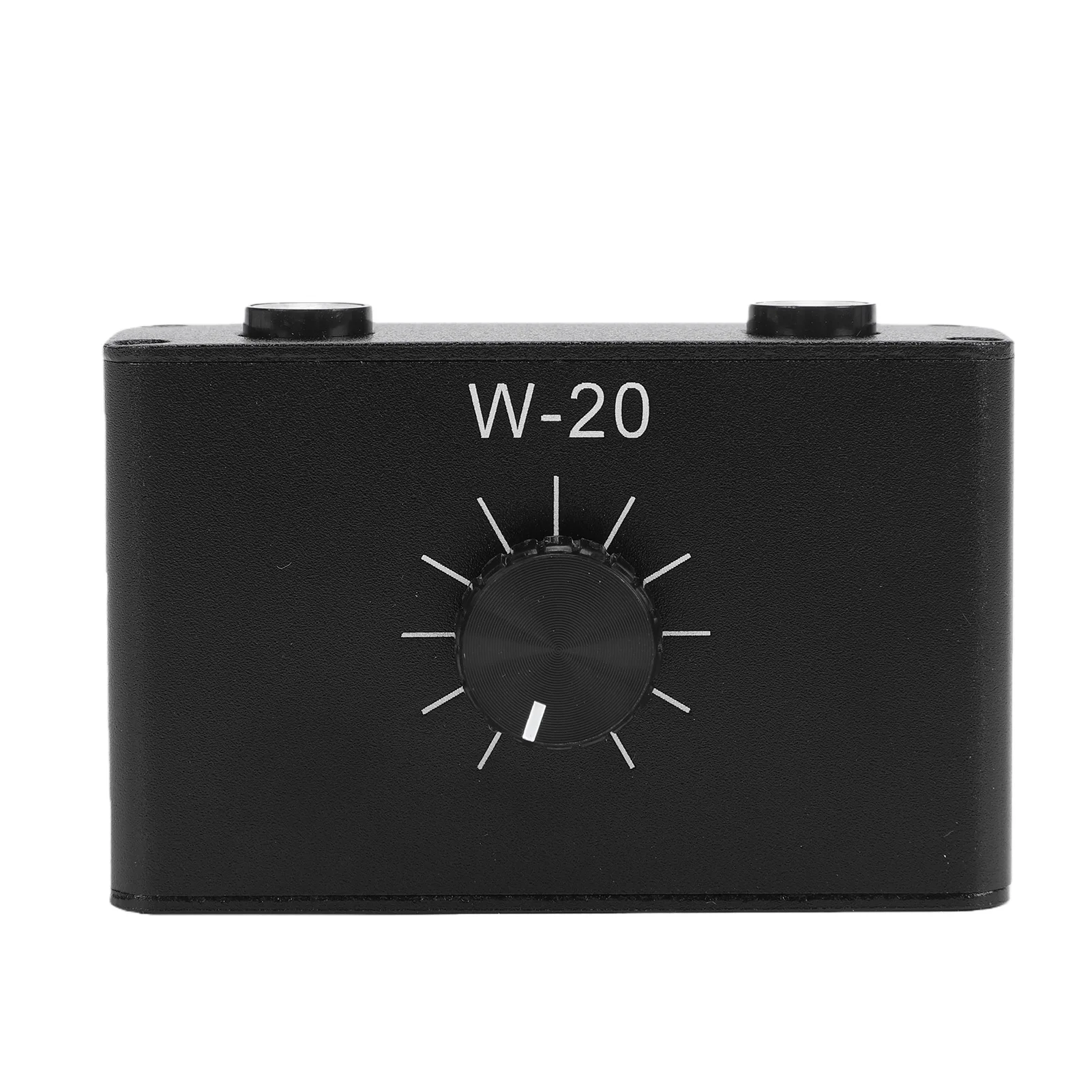 Line Volume Control Attenuator 1/4 Inch 6.35mm Volume Control Attenuator Knob with Aluminum Alloy Case for Microphones
