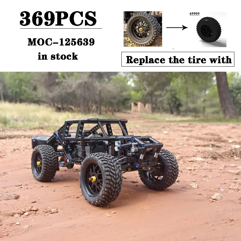 MOC-125639 Supercar RC 4WD Truck MOC-96673 2.0 Building Blocks DIY Building Blocks 369PCS Birthday Gift Kids Christmas Toy Gifts