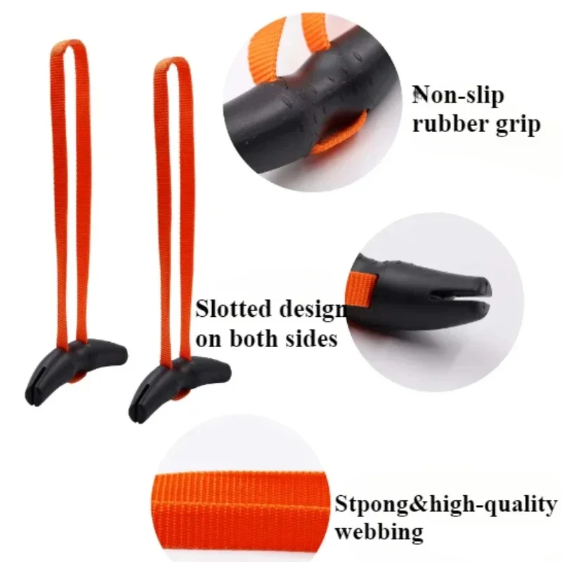 1PC Bull horn fitness handle pull rod rubber heavy-duty cable machine handle fitness equipment accessories