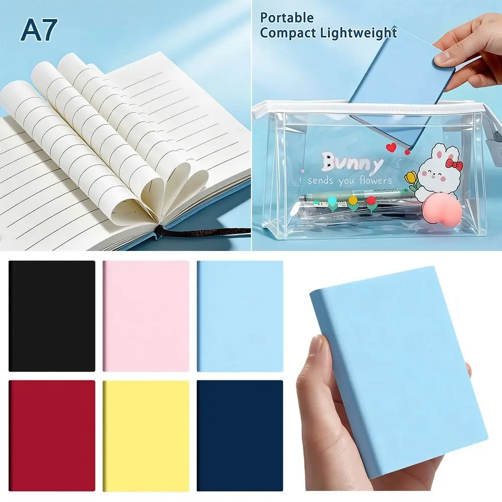 Simple A7 Mini Notebook Multicolor Portable Memo Pad Pocket Notepad School Office