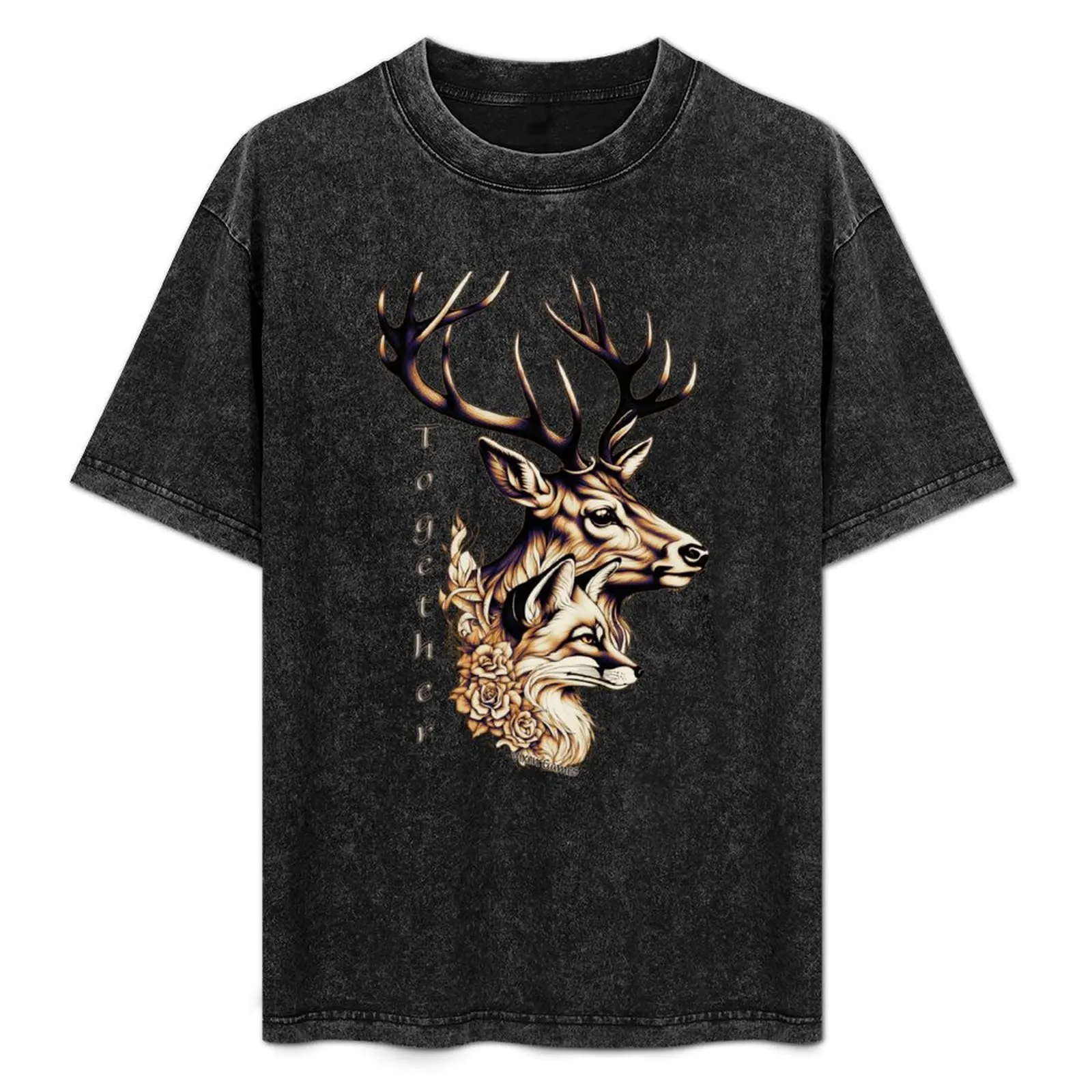 

Stag & Vixen Together T-Shirt Street Style Casual Tee Shirt