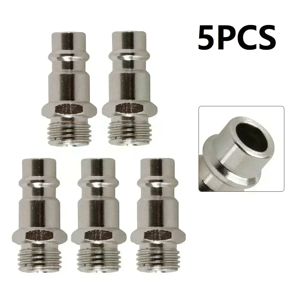 5Pcs Pneumatic Fitting European Standard EU Euro Type Quick Coupling Connector Coupler For CompressorMale Thread B SP Male Tool