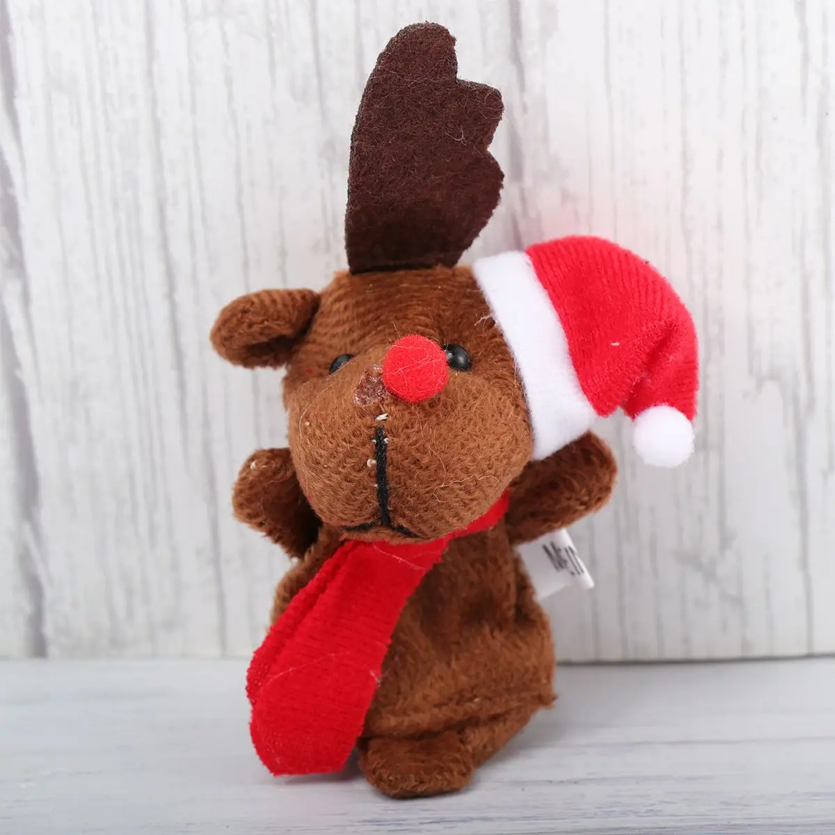 Finger Puppets Toys Santa Claus Christmas Bear Penguin Snowman Elk Kids Educational Cartoon Story Telling Safe Baby Gift