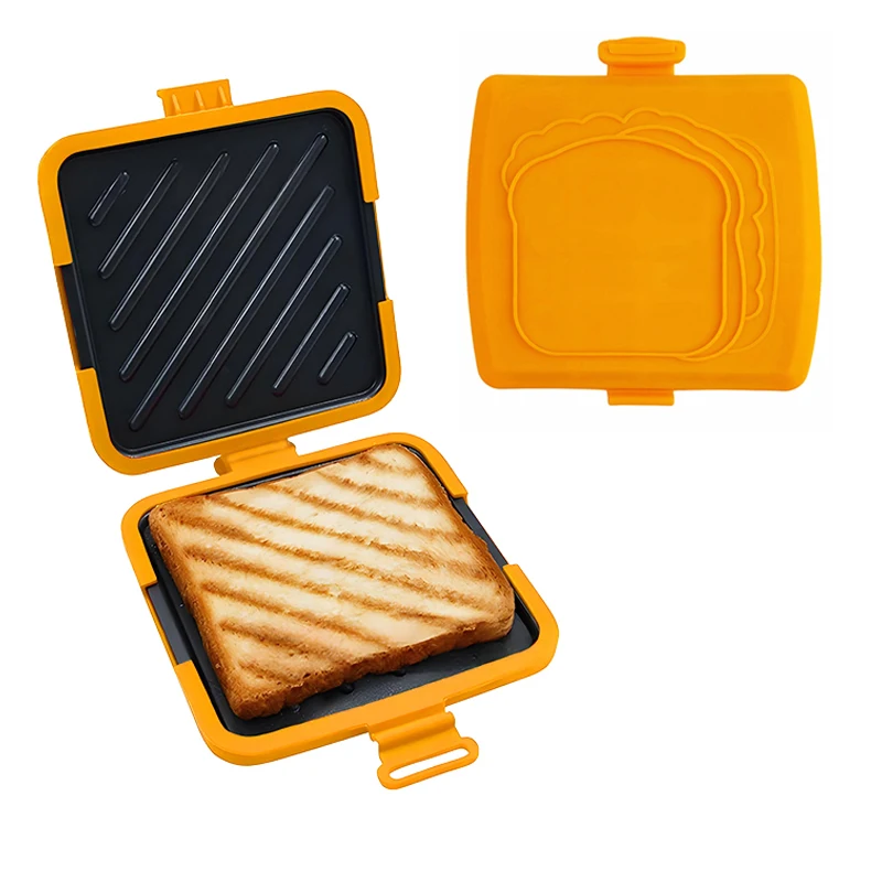 3-in-1 Microwave Sandwich Maker Toastie Panini Press Dishwasher Safe Design for Quick Meal Preparation