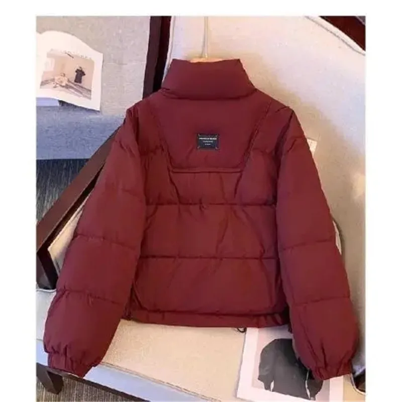 This Year Women\'s Short Cotton-padded Coat Popular Winter Female Down Parkas 2025 High Sense Small Casual Down Cotton Bread Coat