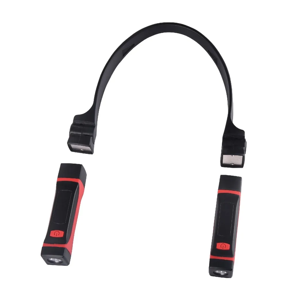 عبر الحدود جديد LED الرقبة ضوء القراءة ضوء في الهواء الطلق ليلة تشغيل ضوء الشواء ضوء التخييم ضوء الإضاءة العمل المغناطيسي