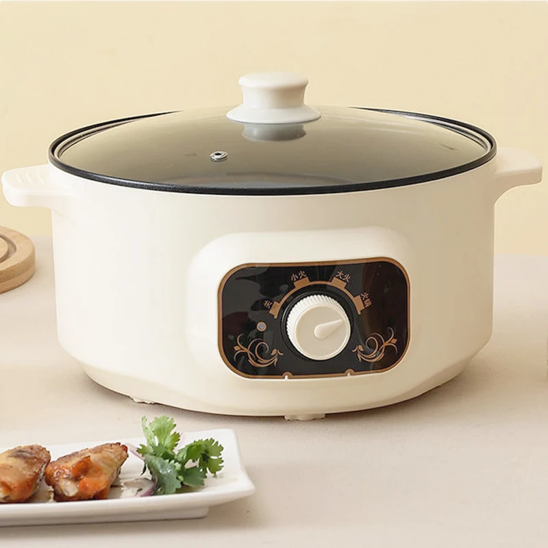 Điện MultiCooker 220V Không Dính Đa Năng Nấu Máy Lẩu Mì Trứng Canh Xông Hơi Nồi Cơm Cho Gia Đình