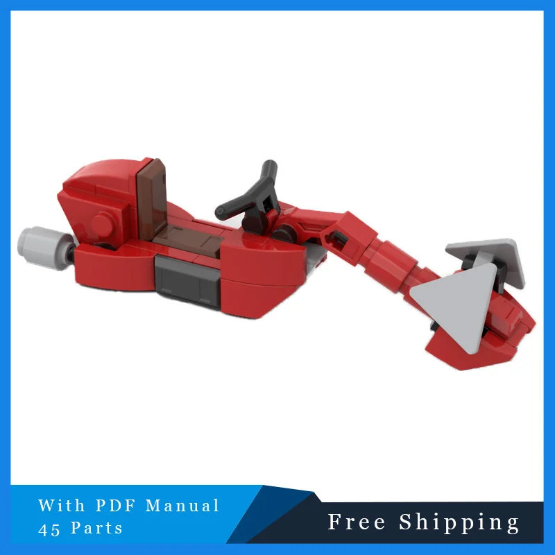 

45 PCS MOC Creative Star Battle Series Small Manned Flying Car Building Blocks Model Children DIY Assembly Toy Set Festival Gift