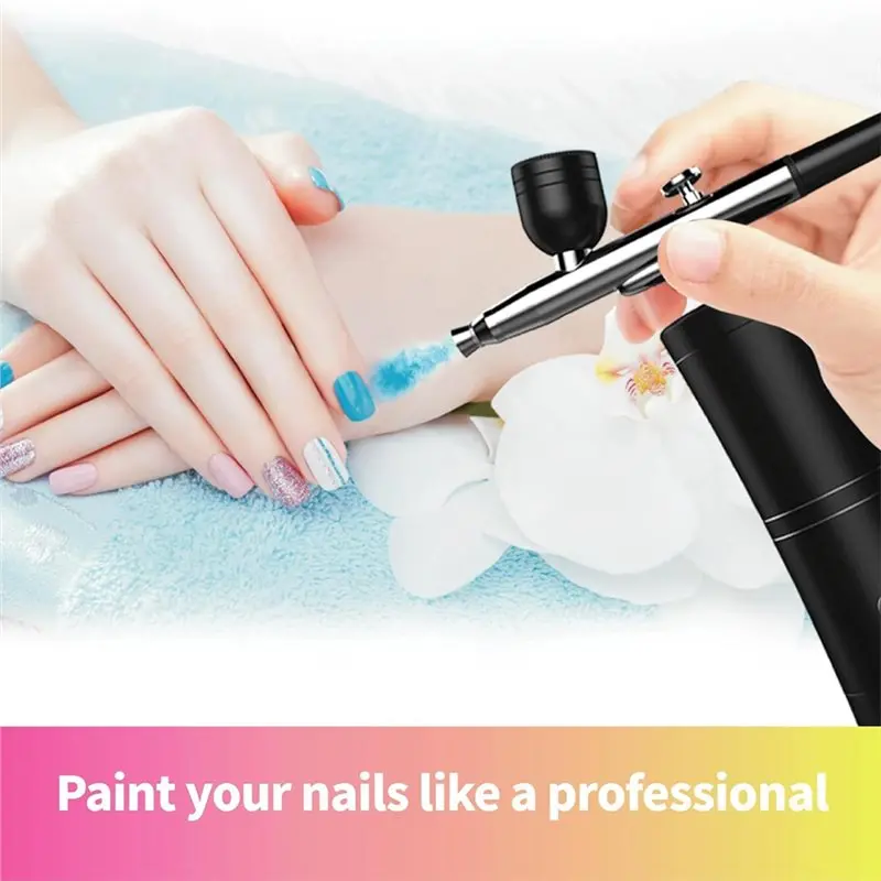 AB42-Airbrush Kit Rechargeable Cordless Airbrush Compressor,Portable Handheld Airbrush Gun,Airbrush Set