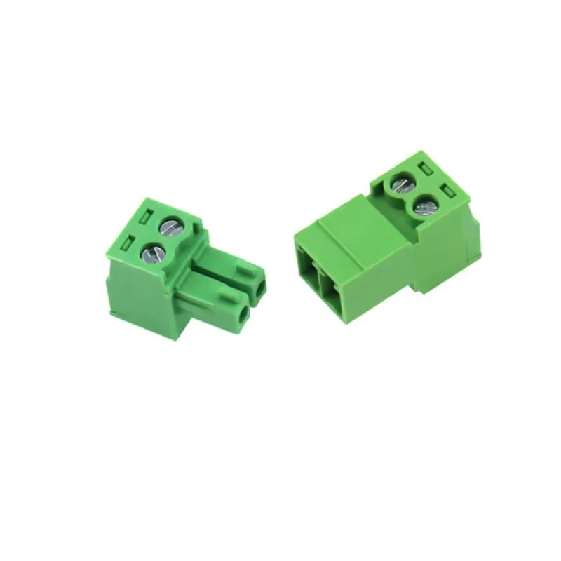 2Sets 15EDGRK 3.81mm 2/3/4/5/6/7/8-24 pin right angle screw terminal block connector 15EDG 3.81MM pitch Plug + Pin Header Socket