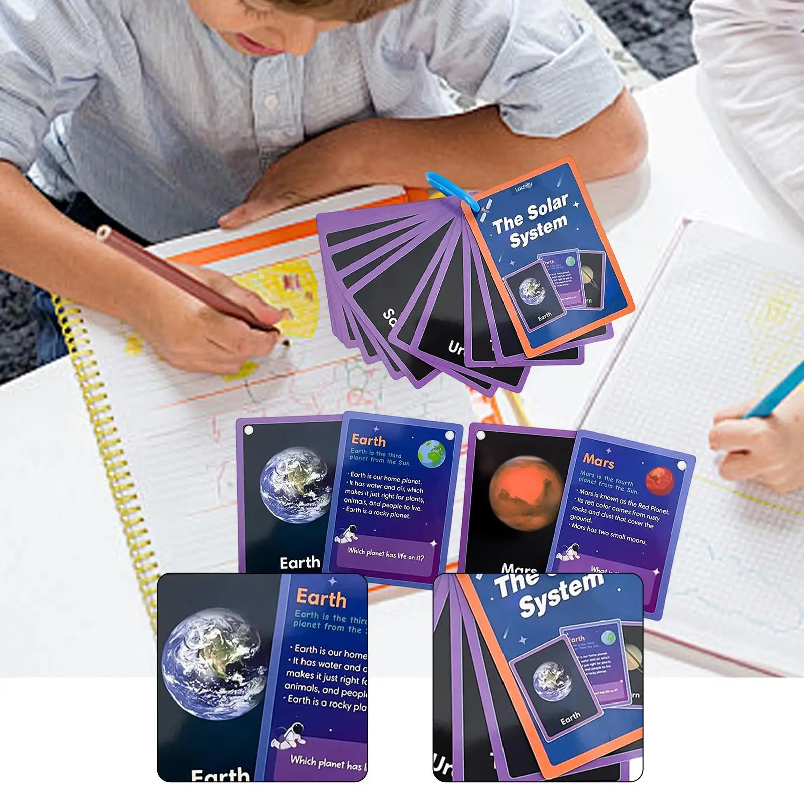 

15 шт. интерактивных карточек с изображением Солнечной системы для сортировочных игр, косплея, детского сада