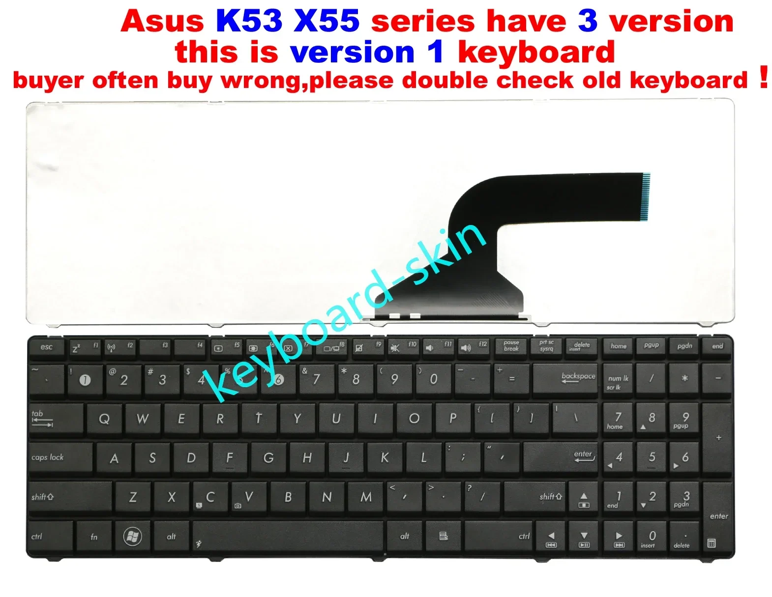 جديد أسود للولايات المتحدة ل Asus K53U K53B K53BY K53T K53S K53SV K53E K53 K53Z K53SC K53X X55 X55VD X55A X55C X55U X55X محمول