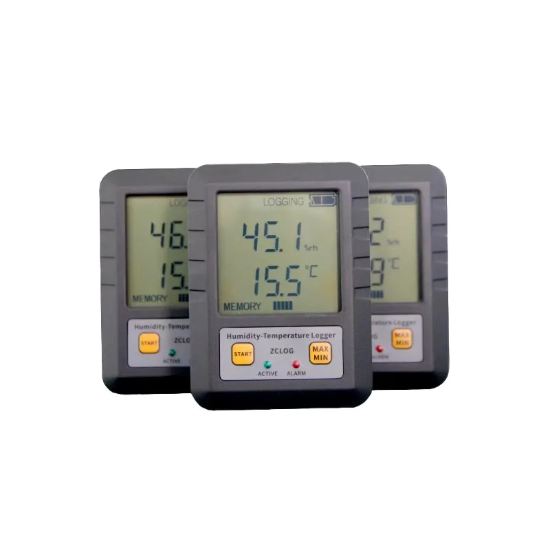 Pharmaceutical Industry Real Time LCD Display Temperature and Humidity Data Logger with Sensor