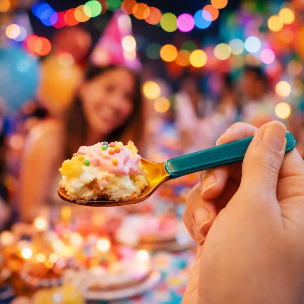 Colorful Glass Dessert Spoon Heat Cold Resistance Long Handle Ice Cream Spoon INS Style Stirring Spoon Restaurant
