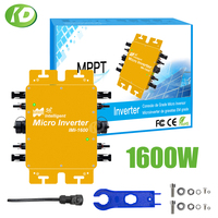 1600W Inverter MPPT On Grid Solar Microinverter 22-50VDC Input WiFi Function IP65 For 120V 230V Grid Home Use Solar System