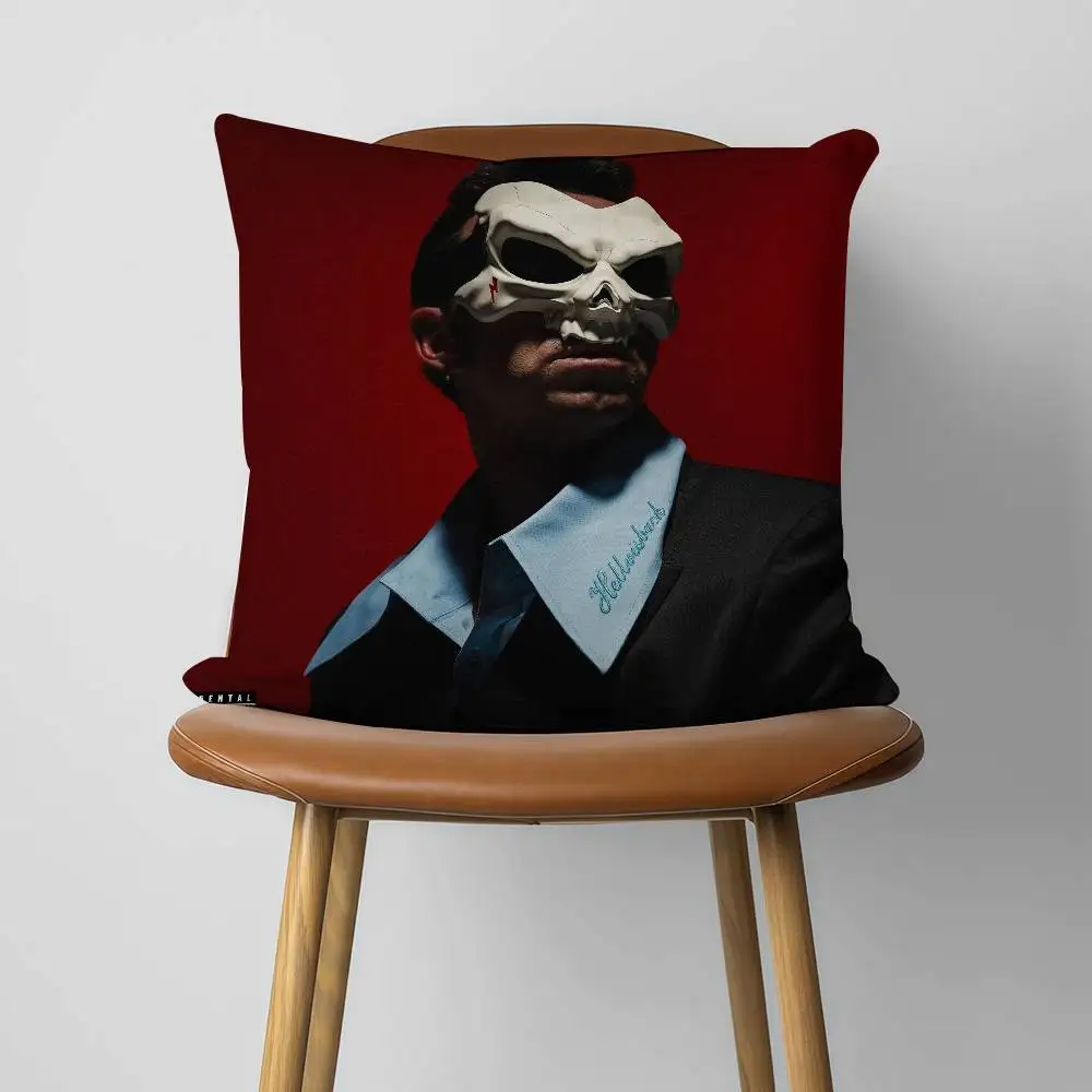 S-Salmo Hellvisback 10 Years Later 30x30cm 45x45cm Pillow Case Decor Protective Covers Comfortable Soft For Sofa Living Room Hom