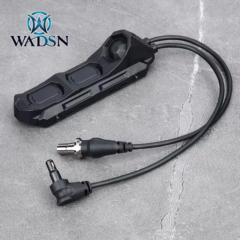 WADSN Airsoft Axon Tactical Dual Function Switch Remote Button M300 M600 SF Plug NGAL PEQ OGL L3 Laser FIT Mlok Keymod 20mm Rail