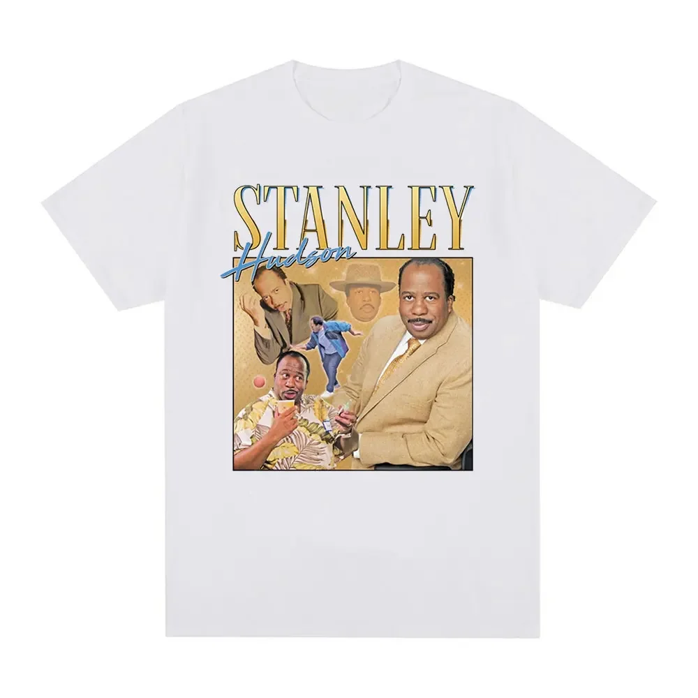 Camiseta de la serie de Tv de EE. UU. Para hombre, camisa informal de moda con mensaje The Office, Willie, Schrute, Jim, Halpert, Michael Scott, Stanley, Hudson