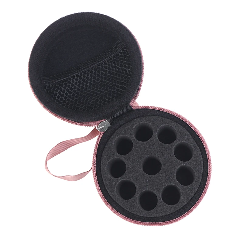 10Slots 1-2ml Essential Oil Storage Bag Travel Portable Case Organizer Velvet Storage Bag Essential Oils Organizer 5Colors