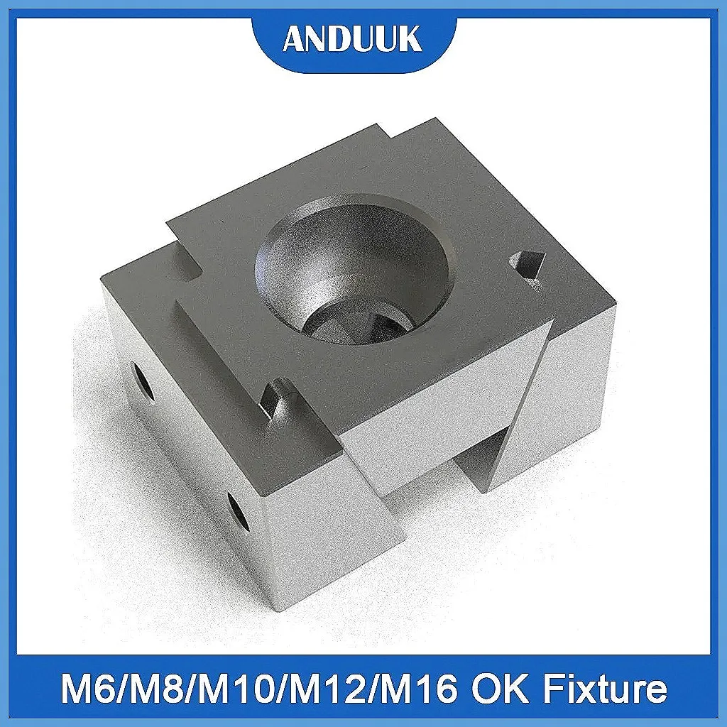 M6 M8 M10 M12 M14 M16 Adjustable Side Fixed Clamp, Wedge Expansion Fixture for Tabletop Sculpture Carving & Model Making