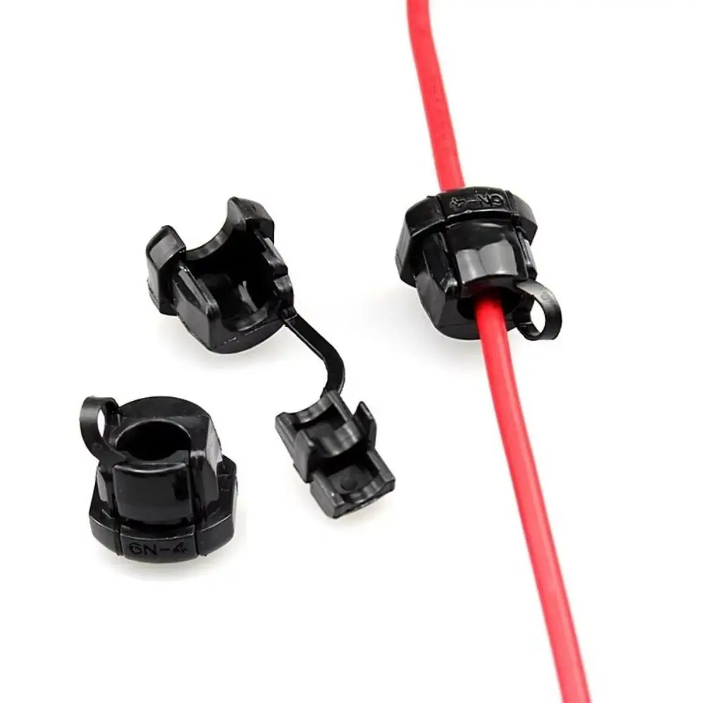 100pcs Plastic Nylon Power Cord Buckle Cable Ties Self-locking Protection Wire Sleeve Strap Clamp Wear-resistant