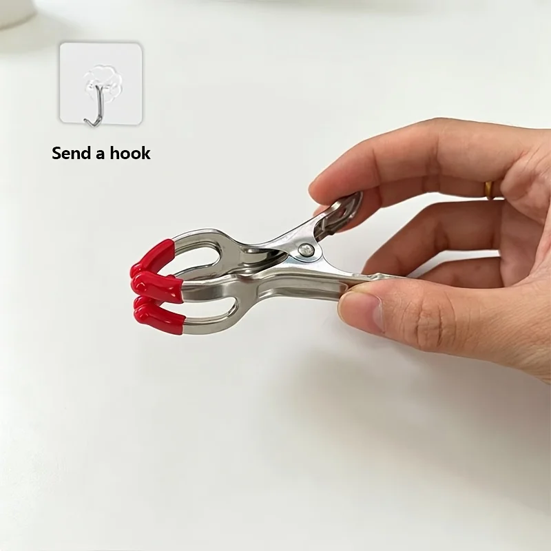 2Pcs Acupressure Massage Clips with Hook, Manual Point Clips with Protective Cover, Finger Toe Muscle Relax Hand Massage Tool