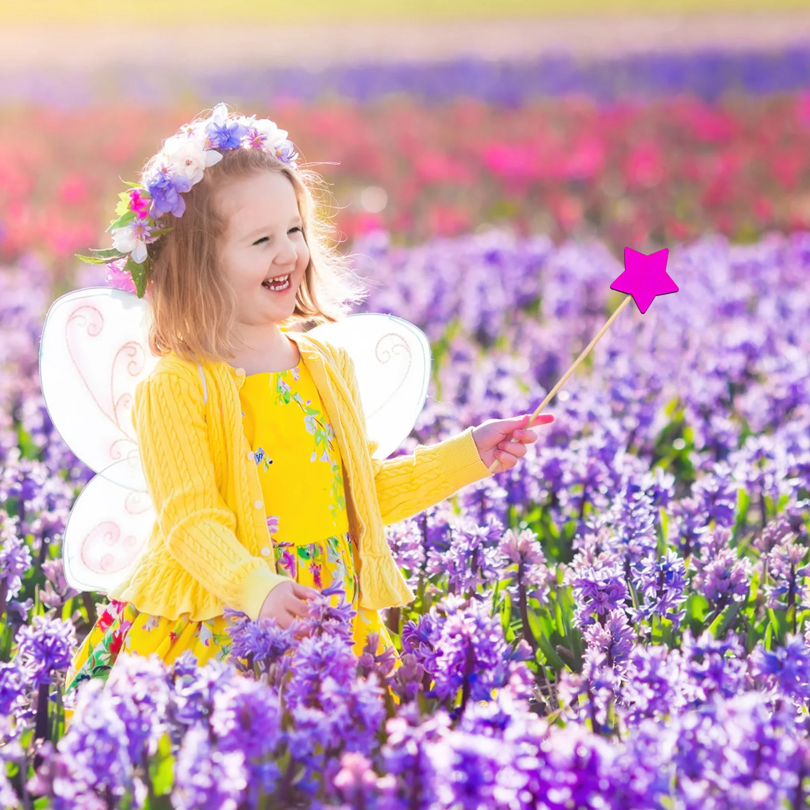 10 stücke Sterne Diy Unlackiert Stern Form Fee Zauberstäbe Für Kinder Kinder Party Zubehör Handwerk Rolle Spielen
