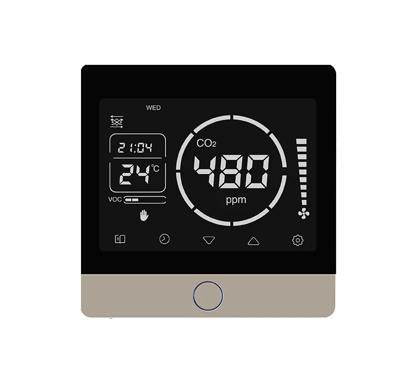 Source Factory Supply Ventilation System For House With CO2 PM2.5 Temperature Wifi Intelligent Fresh Air Controller