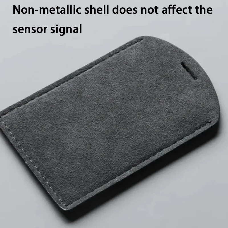 Leather NFC Car Card Holder Portable License Cover Flip Case with Suede Lining for Vehicle Accessory Storage Daily Carry