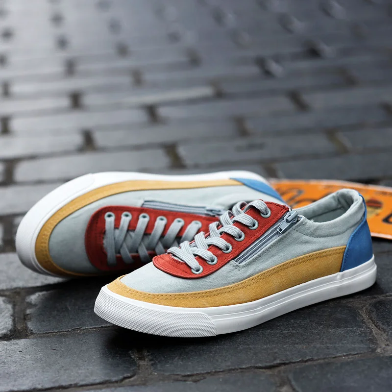 Hot Selling Non-Leather Casual Shoes Men Canvas Espadrilles for Men Lightweight Leisure Shoes Classic Lace up Men's Canvas Shoes