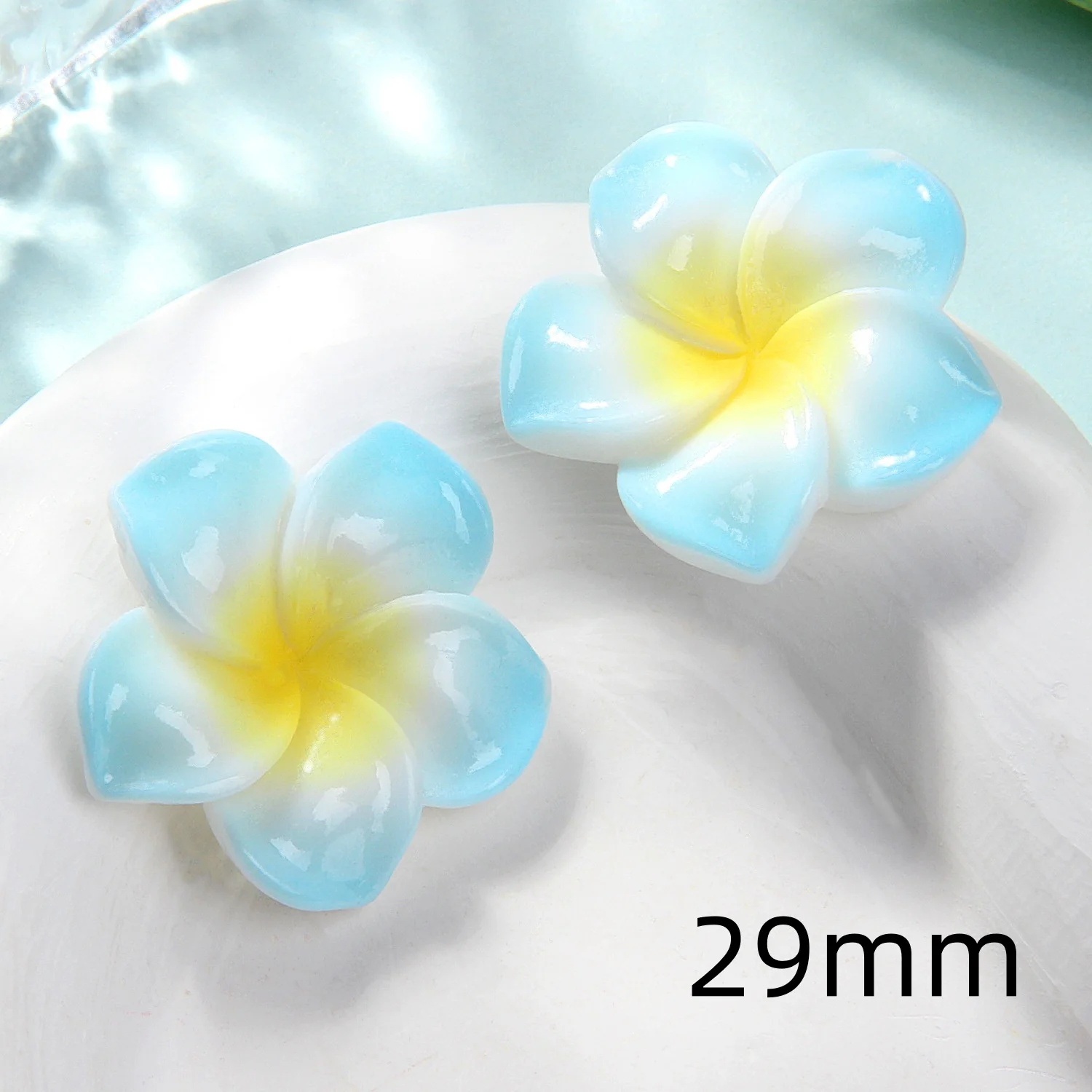 10 قطعة الراتنج الطازج الملونة زهرة DIY كريم الغراء اكسسوارات اليدوية مشبك حذاء مشبك شعر جراب هاتف الديكور الحرفية السحر