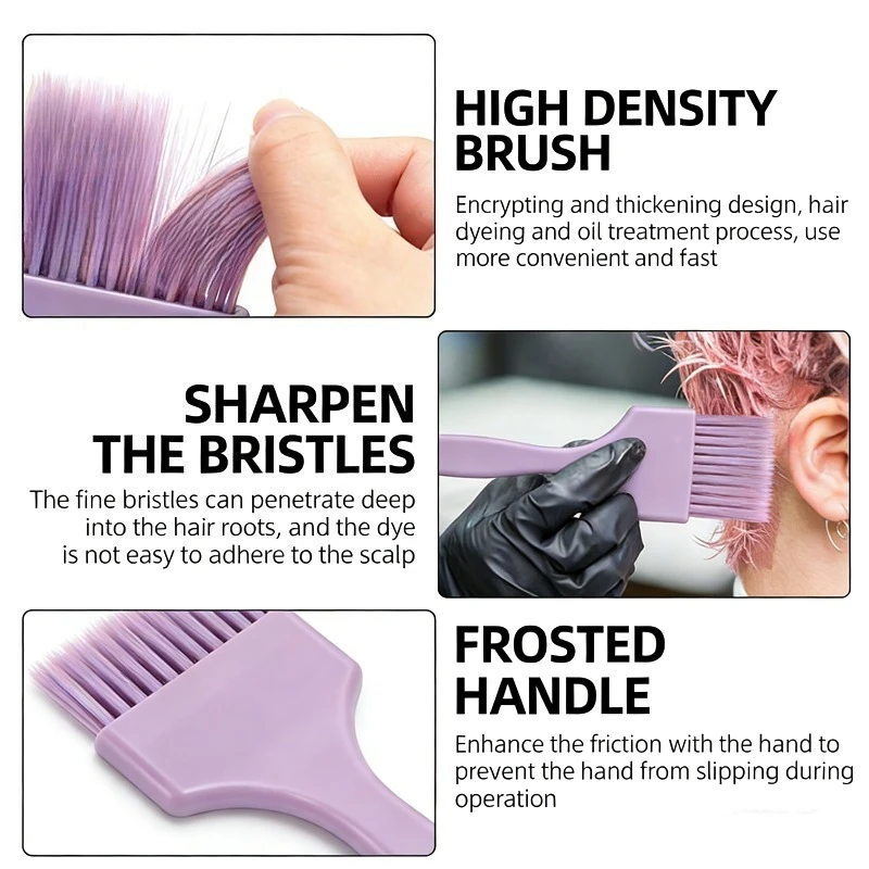 1pcs Professional Hair Dye Brush Hair Coloring Applicator for Hair Tinting Highlighting, DIY Salon Home Use Hair Styling Tools