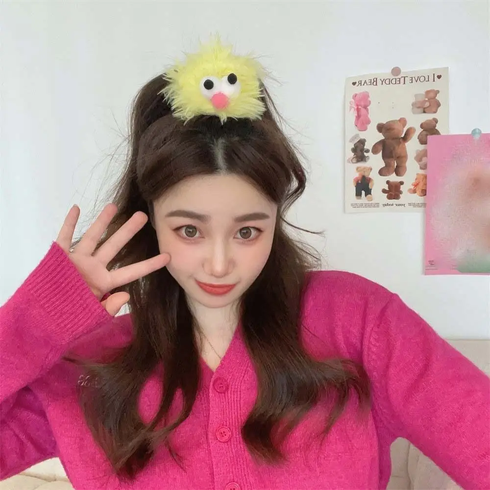 

Креативная мультяшная кукла с большими глазами, веревка для волос в корейском стиле, эластичные плюшевые резинки для волос, резинка, забавная уродливая кукла, кольцо для волос, вечерние