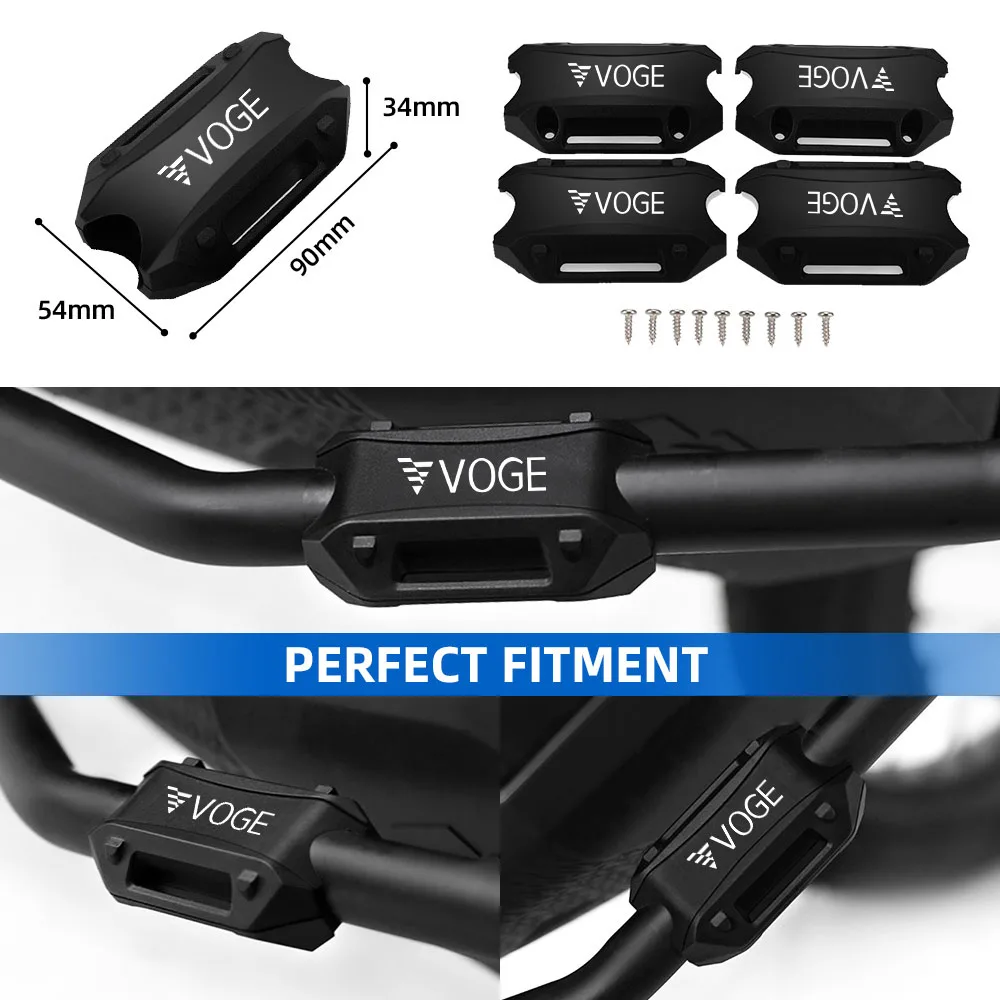 For Loncin Voge Valico 525DSX 200AC 300AC 300R 500DS 500R 650DS ER10 Motorcycle Engine Guard Bumper Protector Crash Bar Block