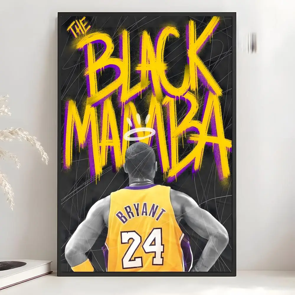 Basketball Sports Star Legend K-Kobe Poster Art Wall Decor, Indoor Outdoor for Collectors