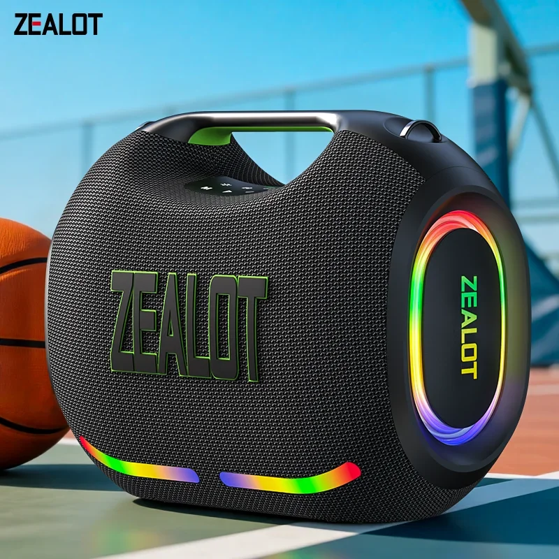 Zealot-ZE21 250W Leistungsstarker Kabelloser TWS Subwoofer Bluetooth-Lautsprecher Hohe Lautstärke Wasserdicht Tragbar Mobile Stromversorgung HIFI-Klang