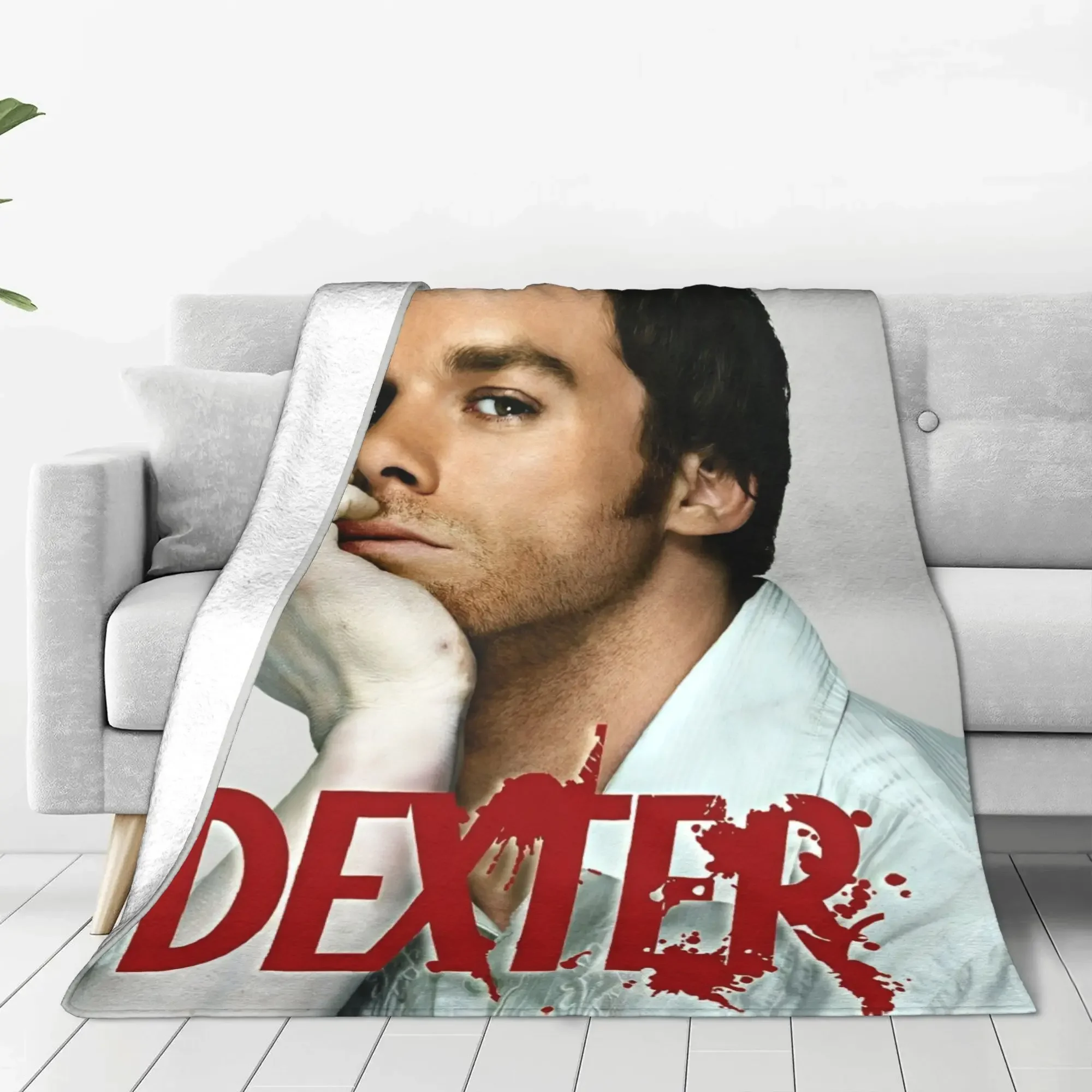 Dexter Morgan Blanket Flannel All Season Movies Multi-function Ultra-Soft Throw Blanket for Home Travel Bedspread