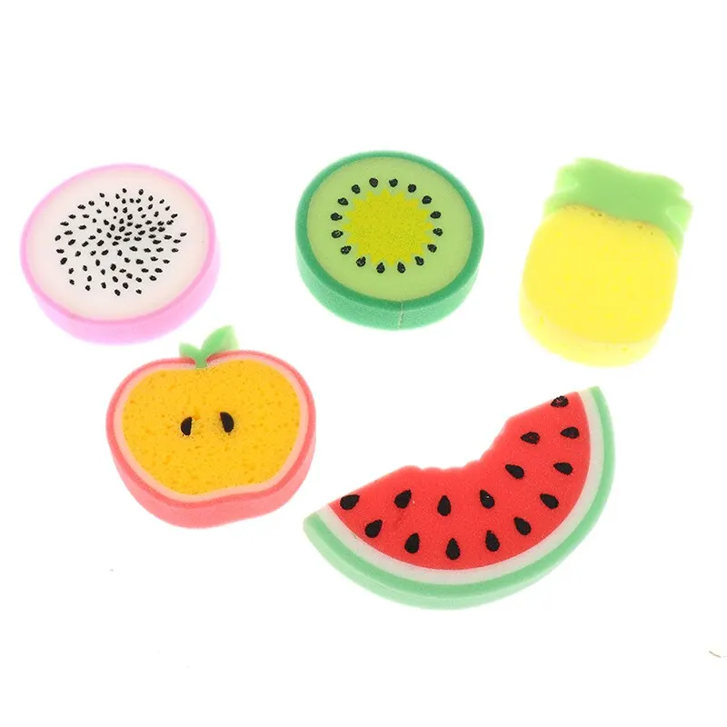 1pcs Sponge for body Fruit Shaped Body Cleaning Sponge Cartoon Bath Sponge Bath The Bathroom Supplies Fruit Shape Stock Sponge